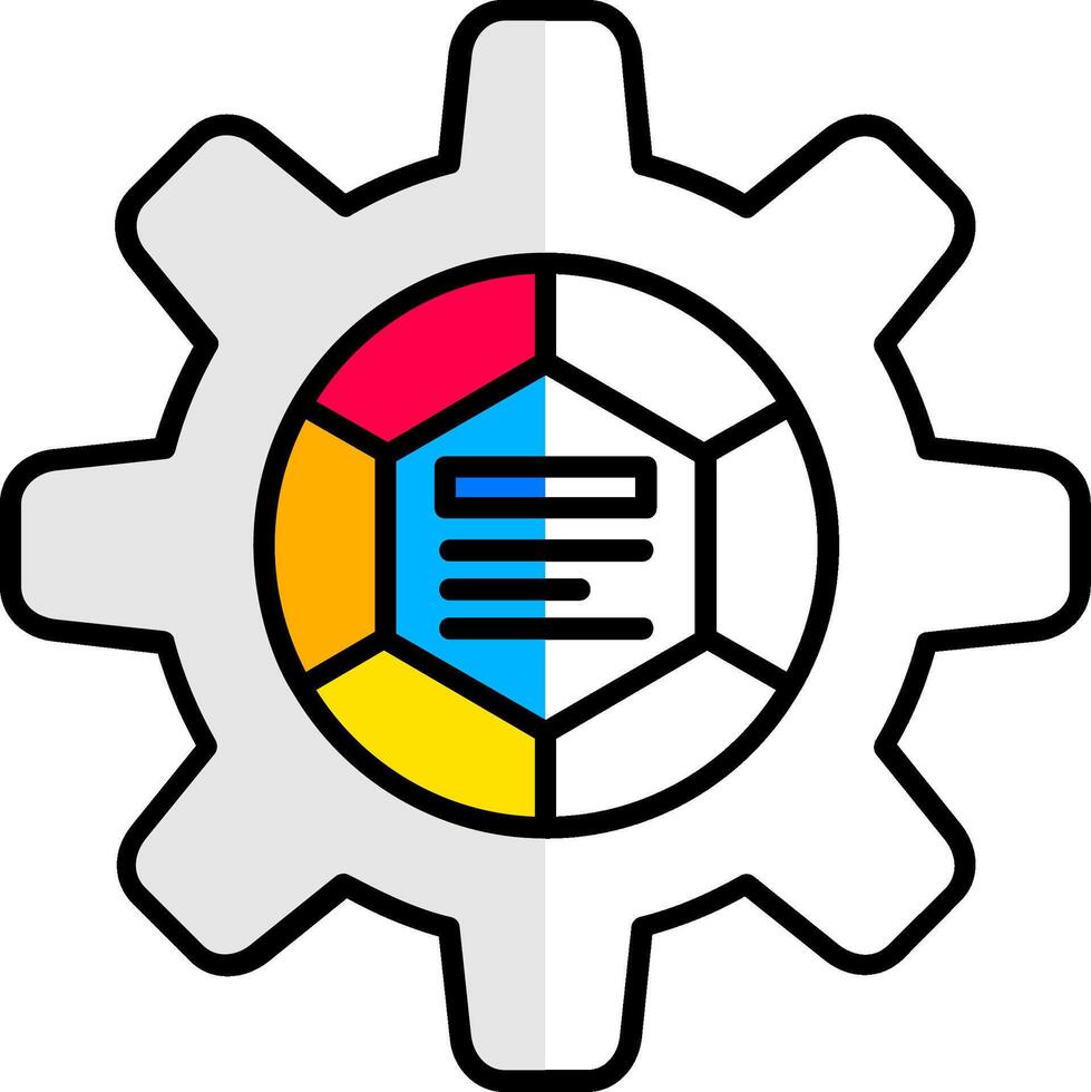 Infographic elements Filled Half Cut Icon vector