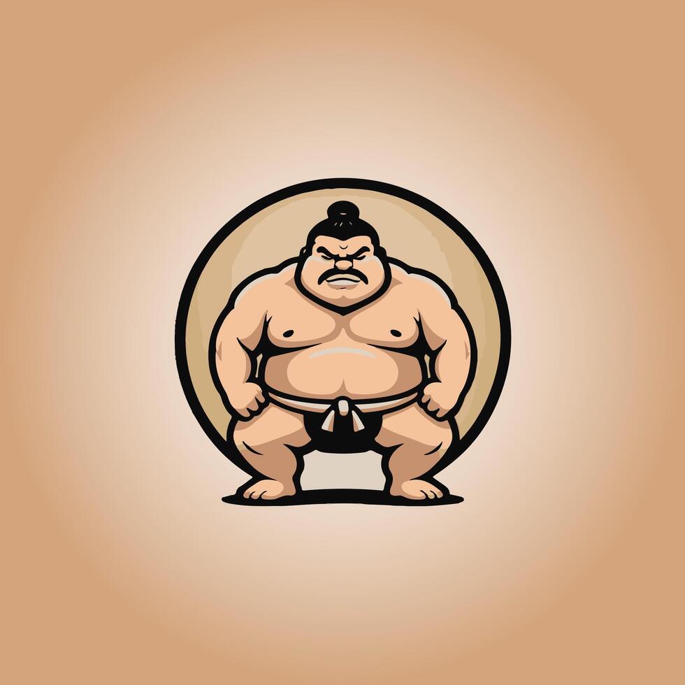 Logo sumo icon design vector