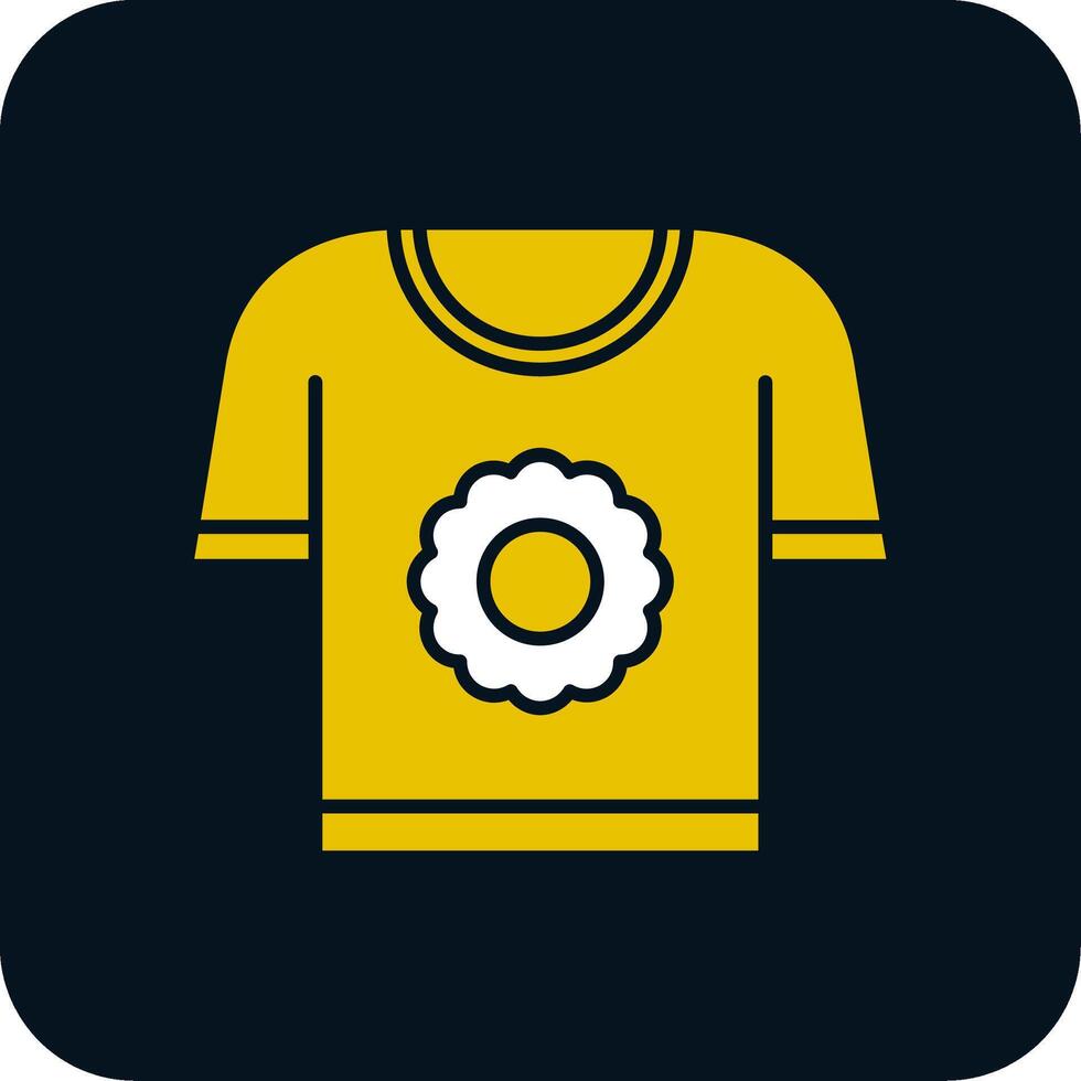 T shirt Glyph Two Color Icon vector