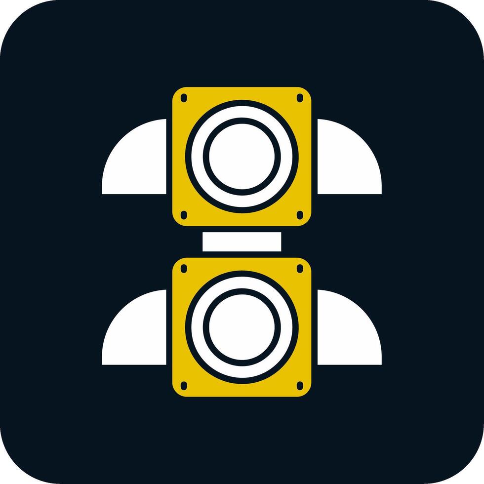 Traffic light Glyph Two Color Icon vector