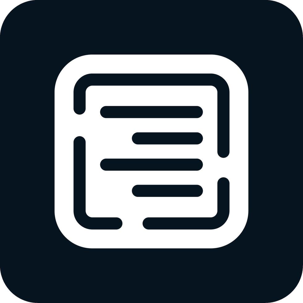 Right align Glyph Two Color Icon vector