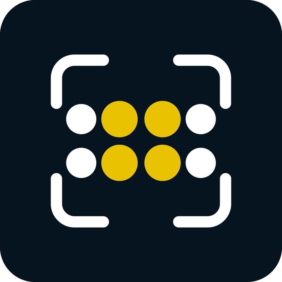 Reorder dots horizontal Glyph Two Color Icon vector