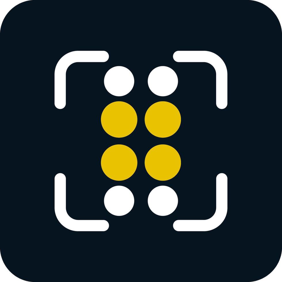 Reorder dots vertical Glyph Two Color Icon vector