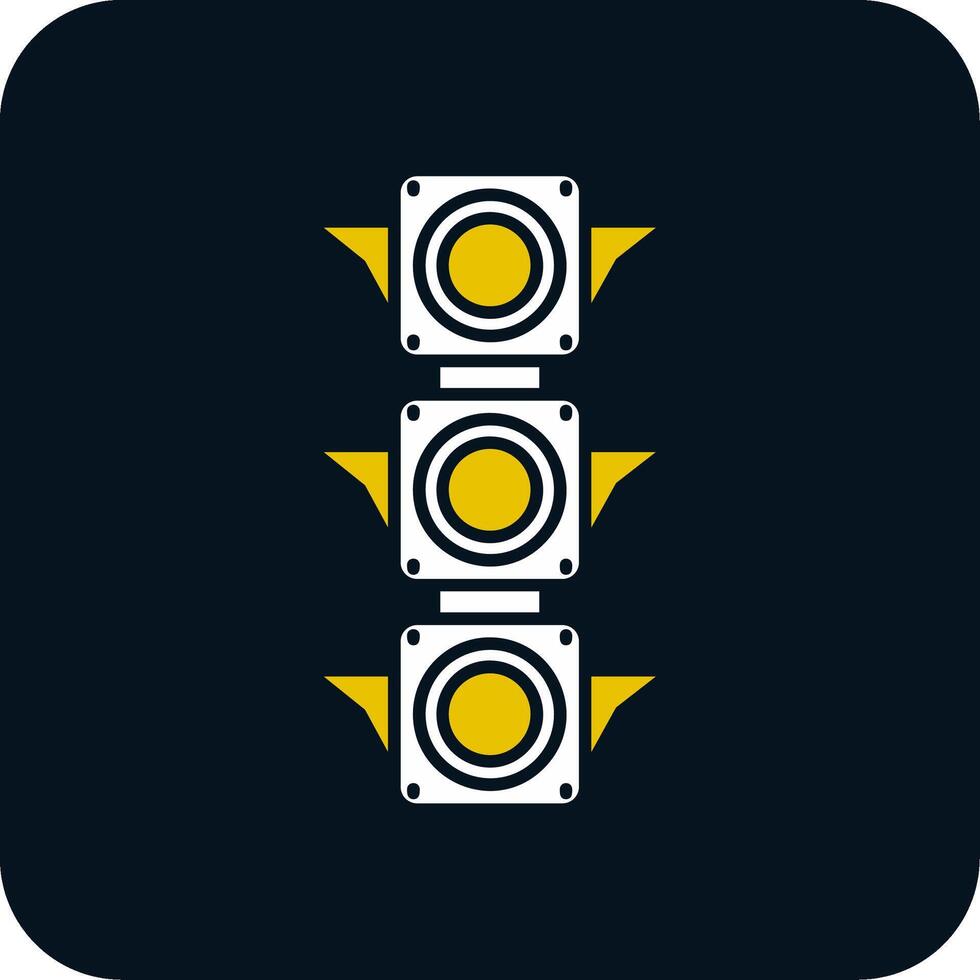 Traffic light Glyph Two Color Icon vector