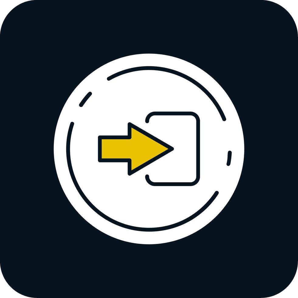 Log in Glyph Two Color Icon vector