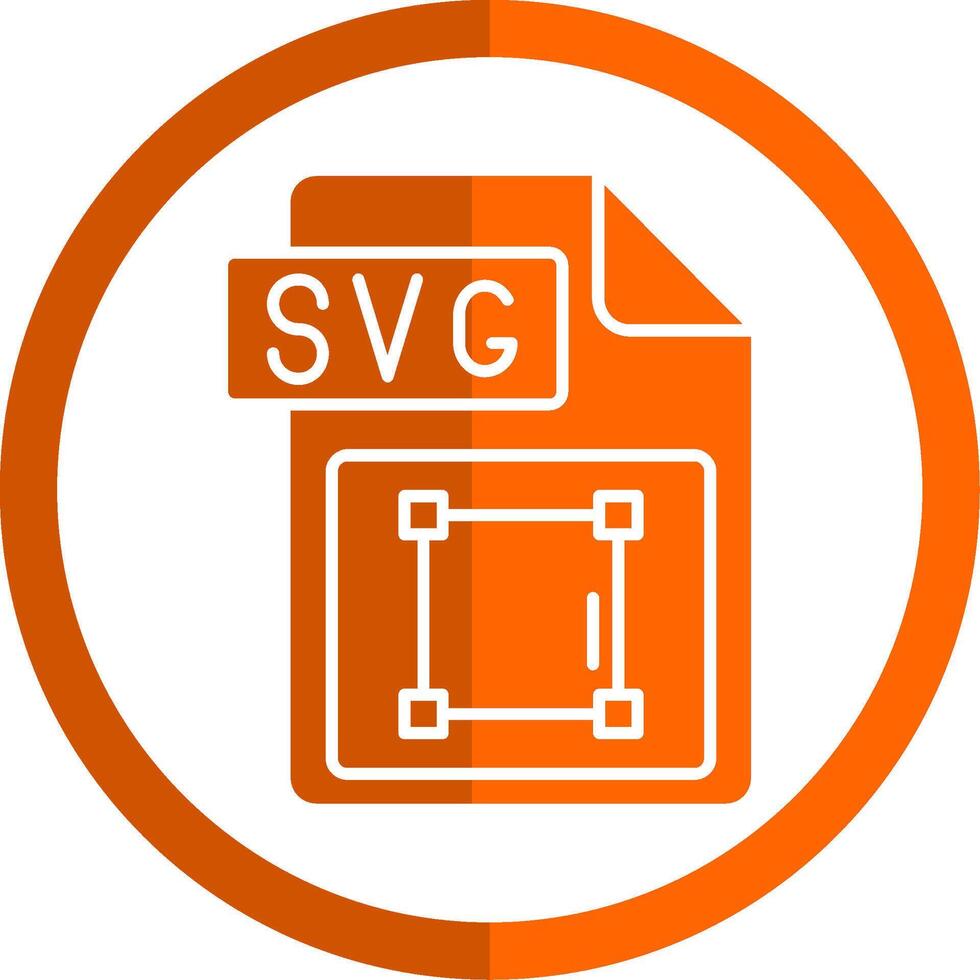 Svg file format Glyph Orange Circle Icon vector
