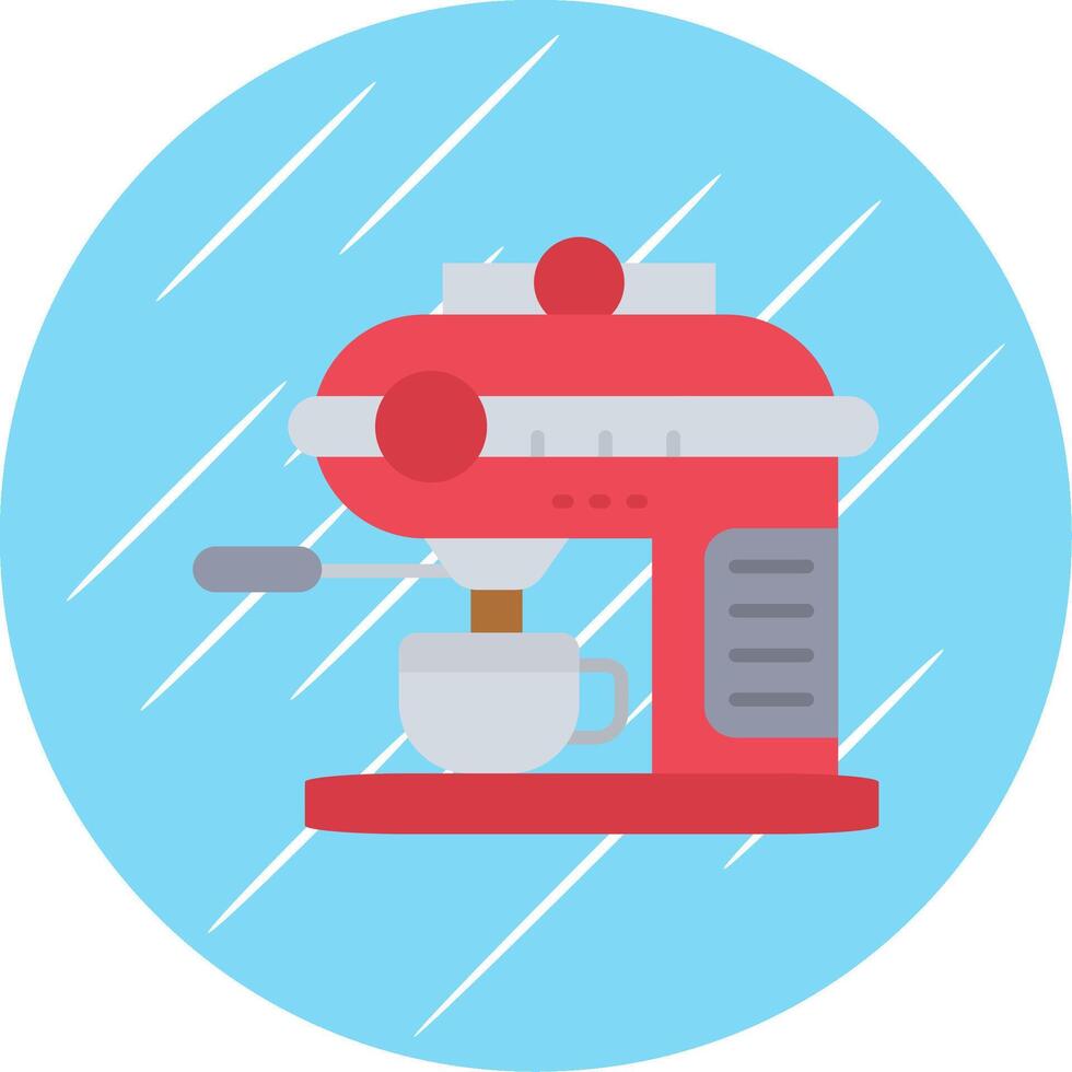 Coffee machine Flat Blue Circle Icon vector