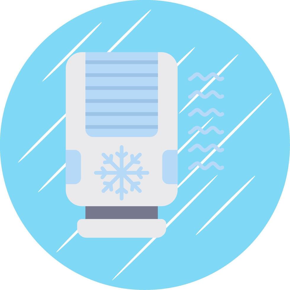 Air conditioner Flat Blue Circle Icon vector