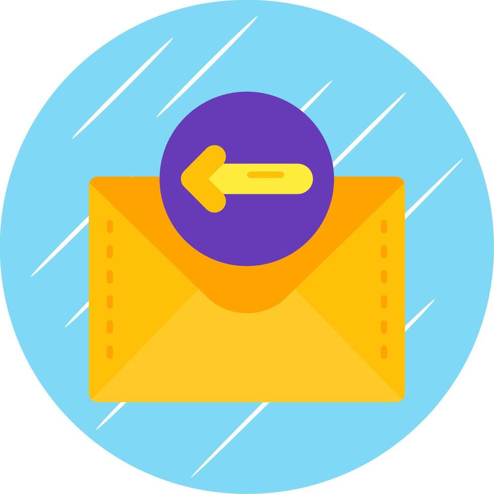 Left arrow Flat Blue Circle Icon vector