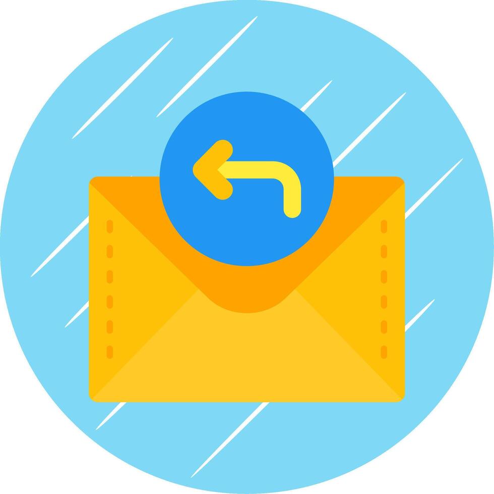 Left arrow Flat Blue Circle Icon vector