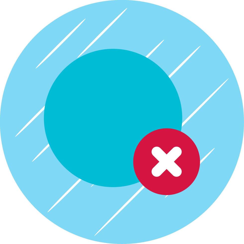 Delete circle Flat Blue Circle Icon vector