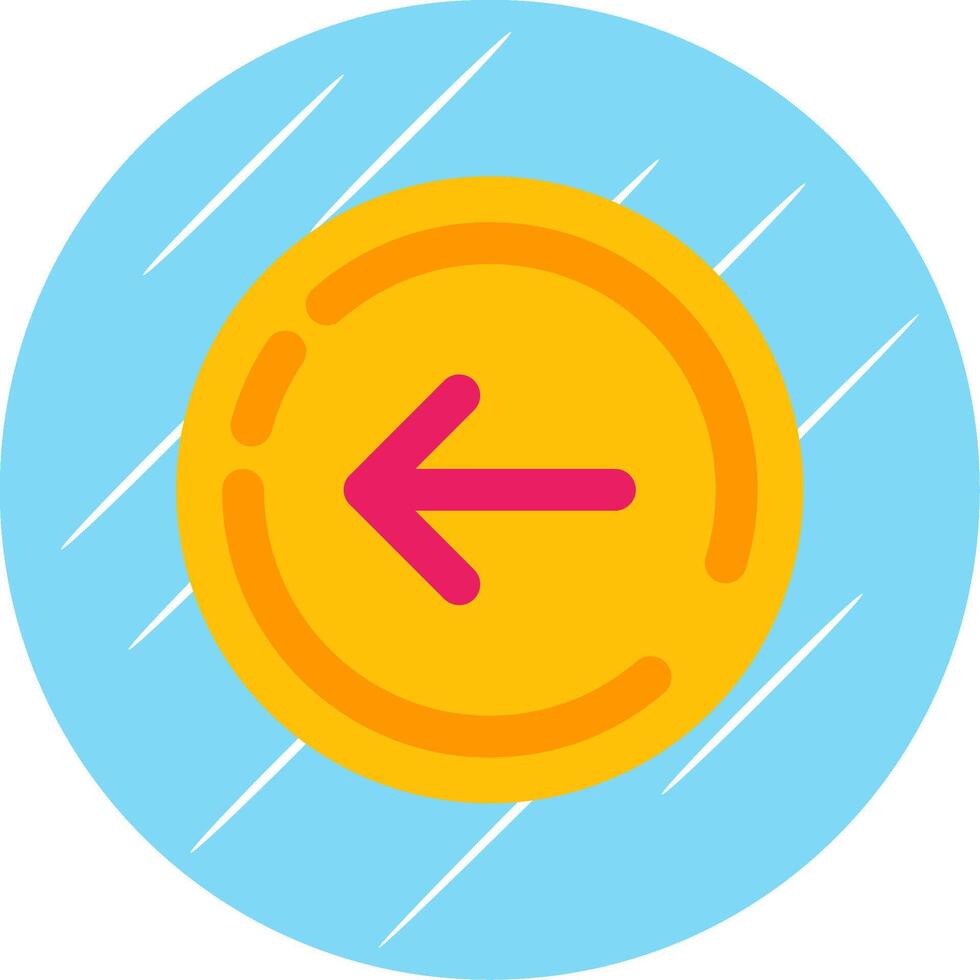 Right arrow Flat Blue Circle Icon vector