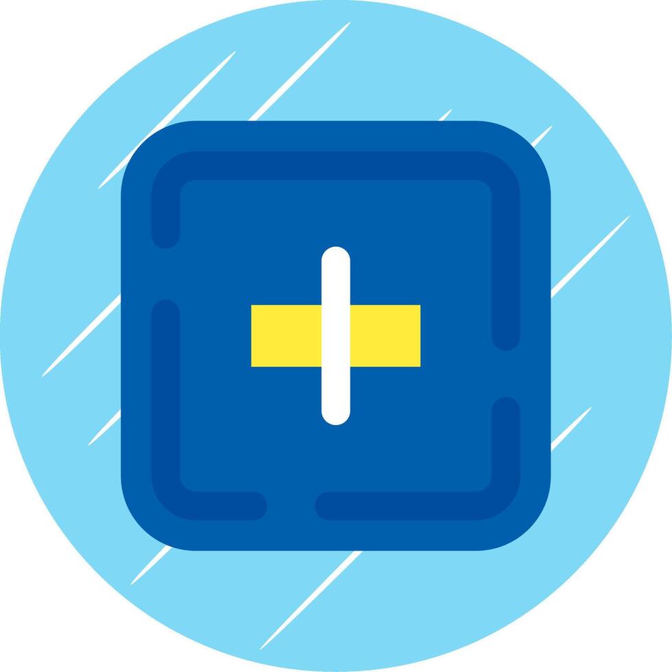 Align objects Flat Blue Circle Icon vector