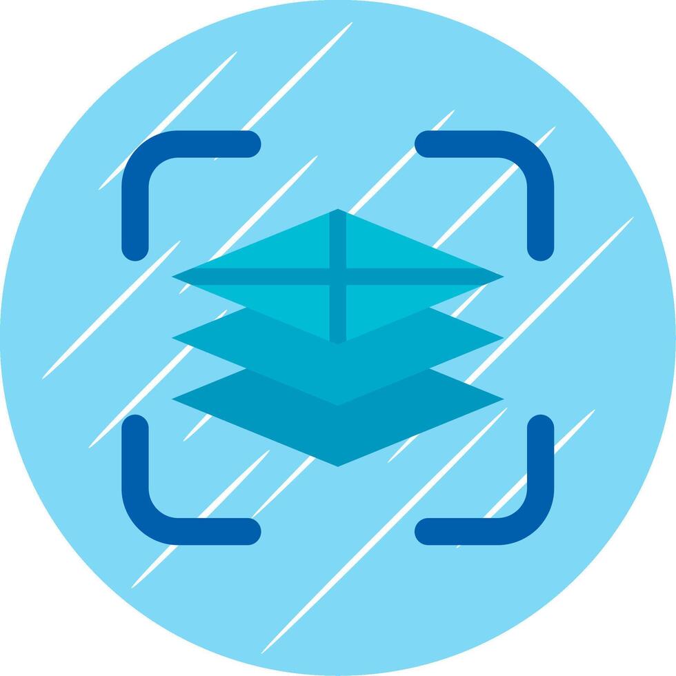 Fill adjustment layer Flat Blue Circle Icon vector