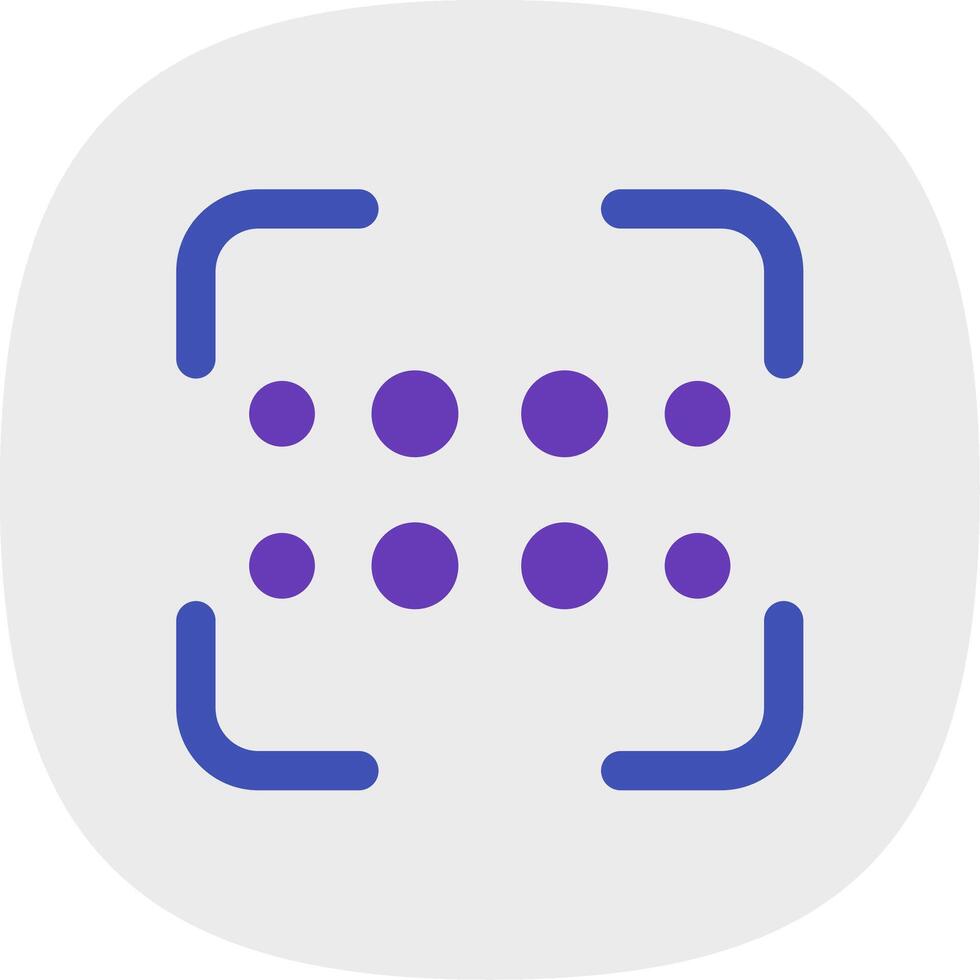 Reorder dots horizontal Flat Curve Icon vector
