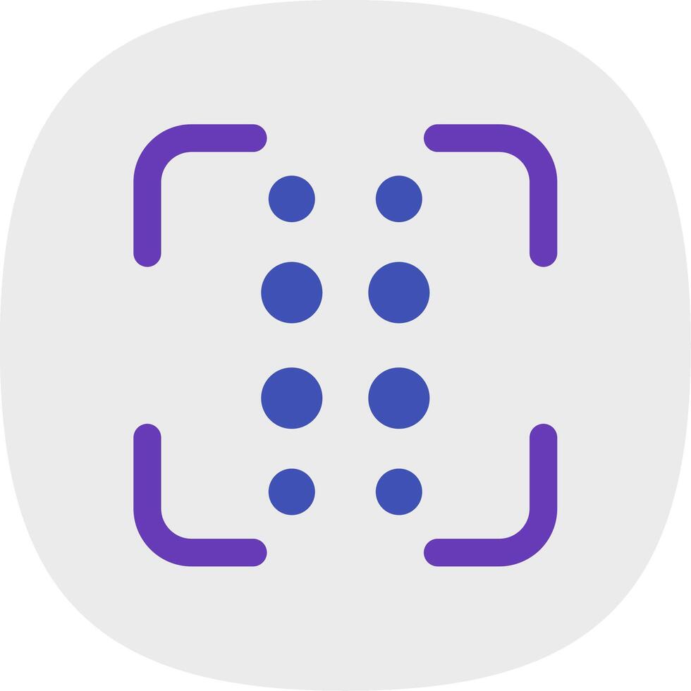 Reorder dots vertical Flat Curve Icon vector