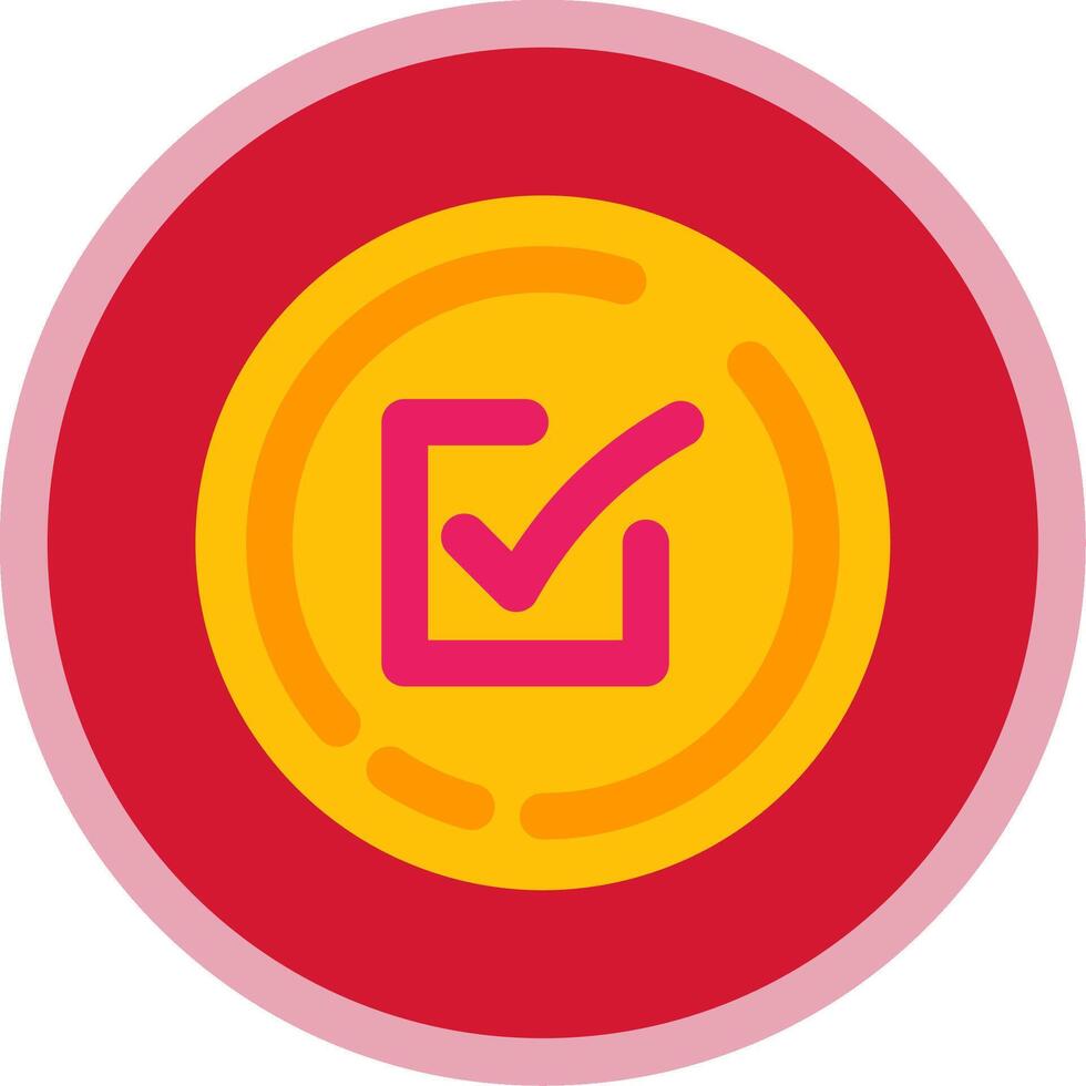 Check box Flat Multi Circle Icon vector