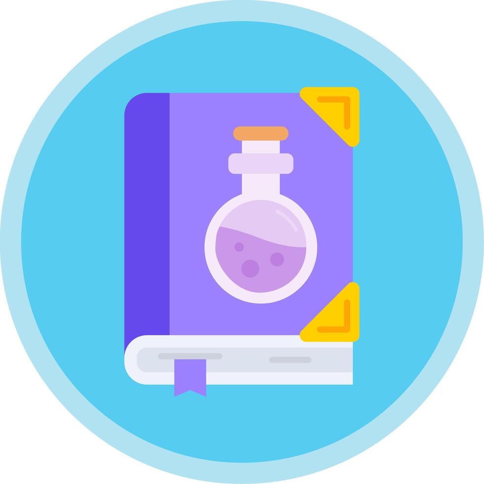 Sciene book Flat Multi Circle Icon vector