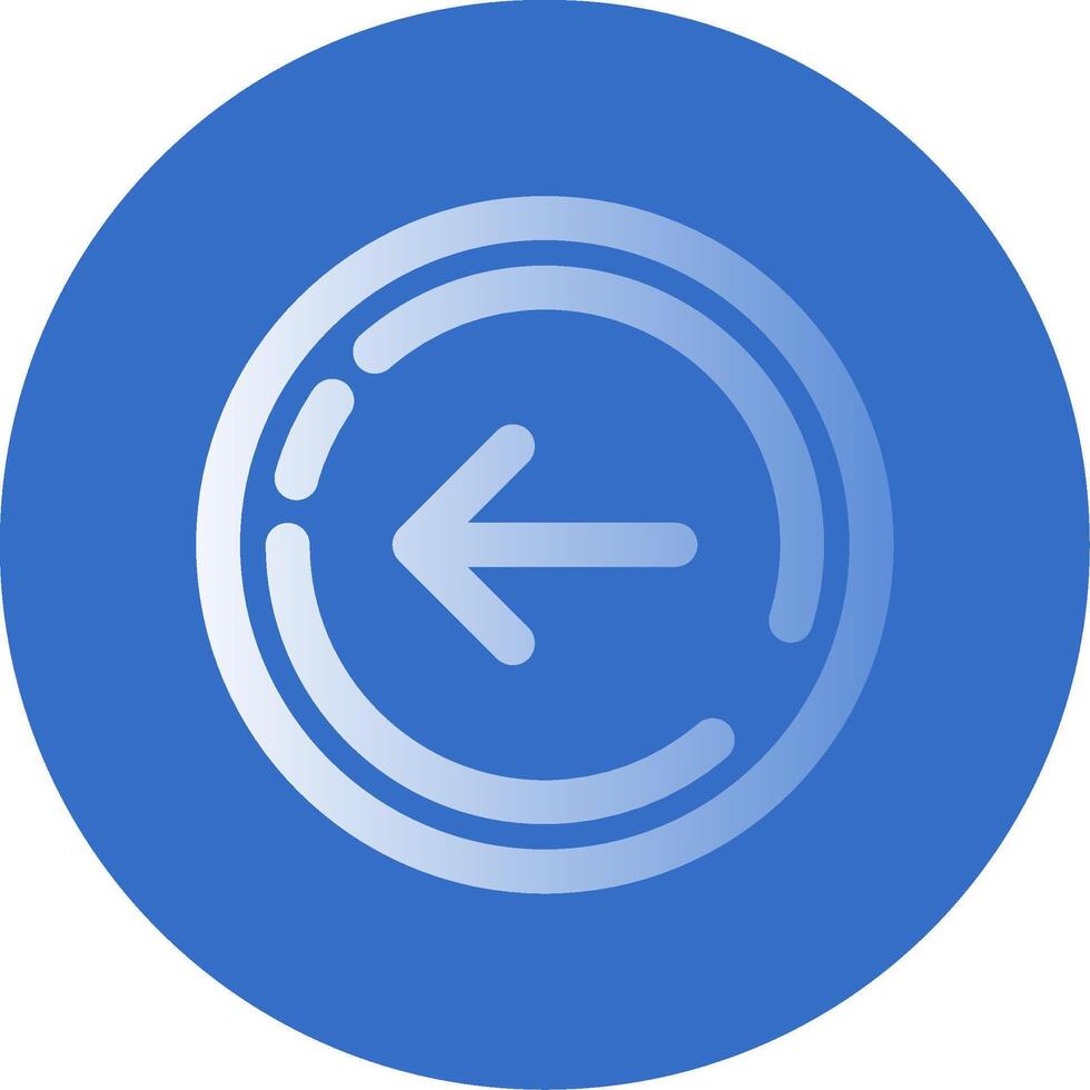 Right arrow Gradient Line Circle Icon vector