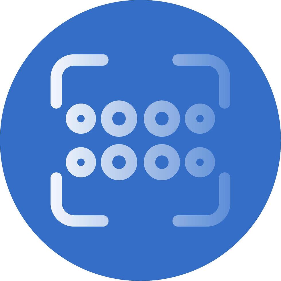 Reorder dots horizontal Gradient Line Circle Icon vector
