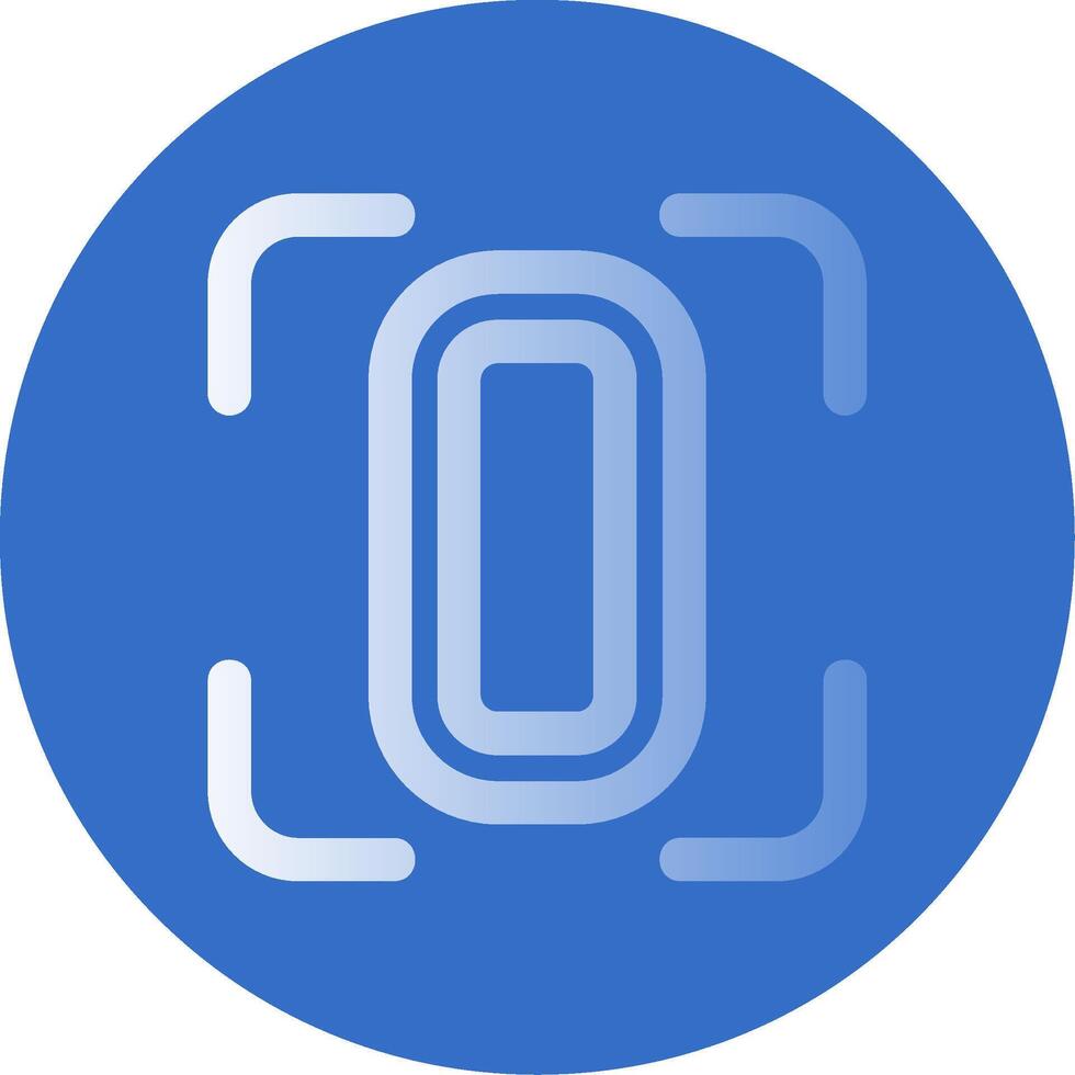 Portrait setting Gradient Line Circle Icon vector