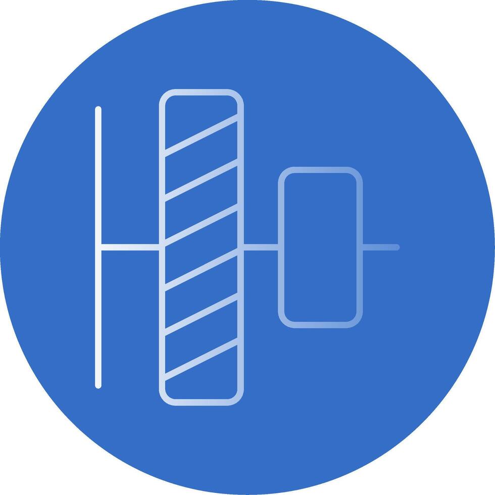 Vertical alignment Gradient Line Circle Icon vector