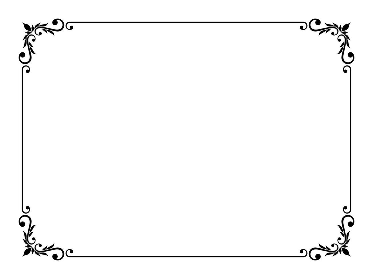 Square Ornamental frame vector border
