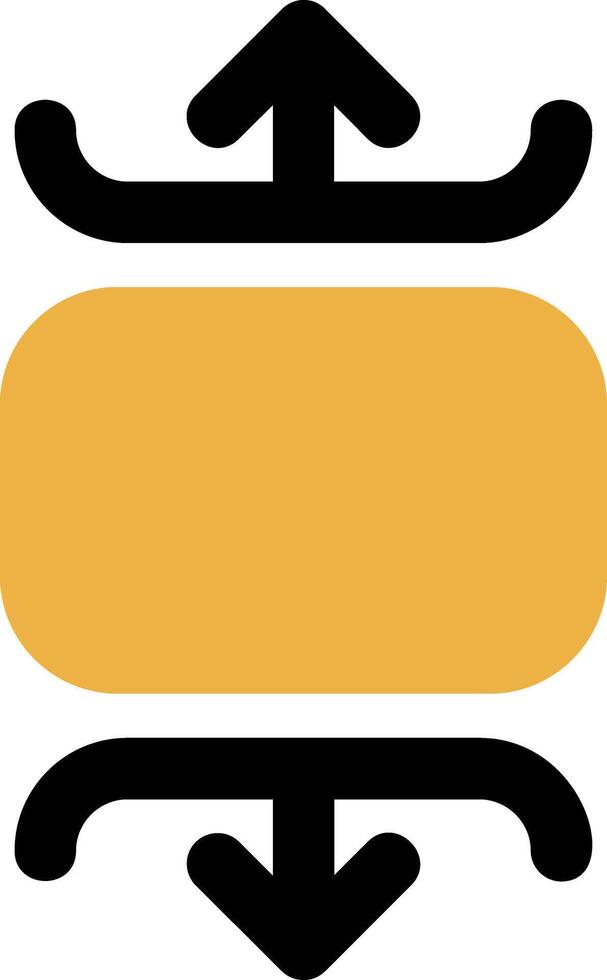 Carousel vertical Skined Filled Icon vector