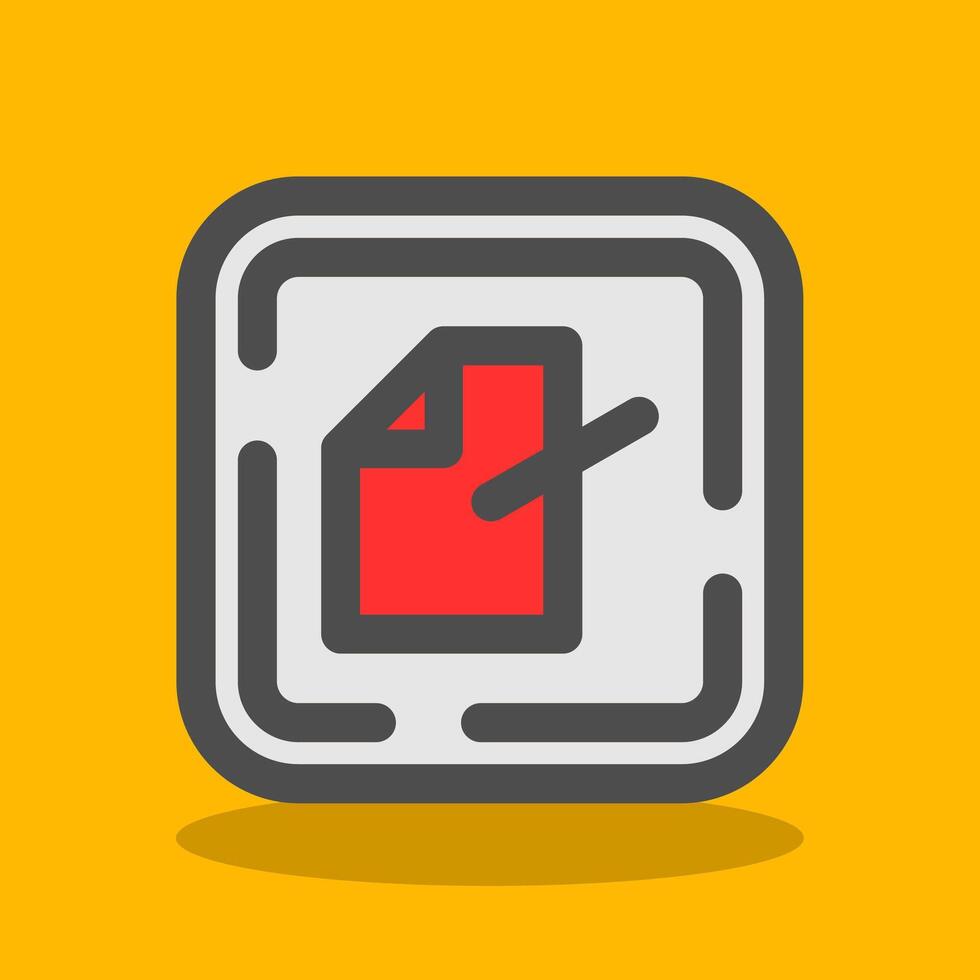 Edit file Filled Shadow Icon vector