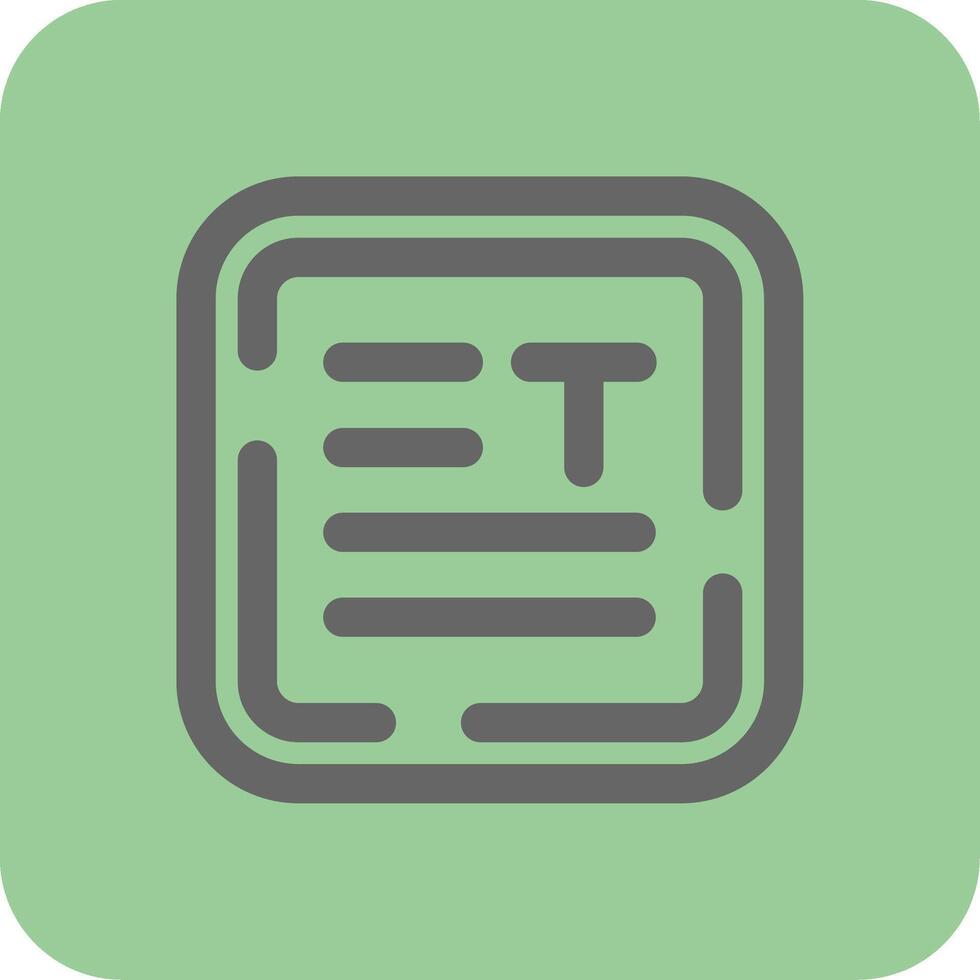 Align text Filled Yellow Icon vector