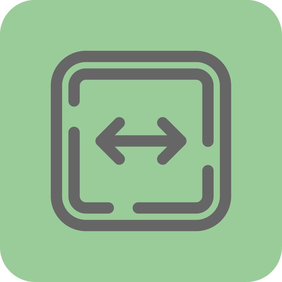 Left and right arrow Filled Yellow Icon vector