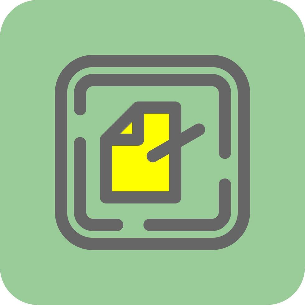 Edit file Filled Yellow Icon vector