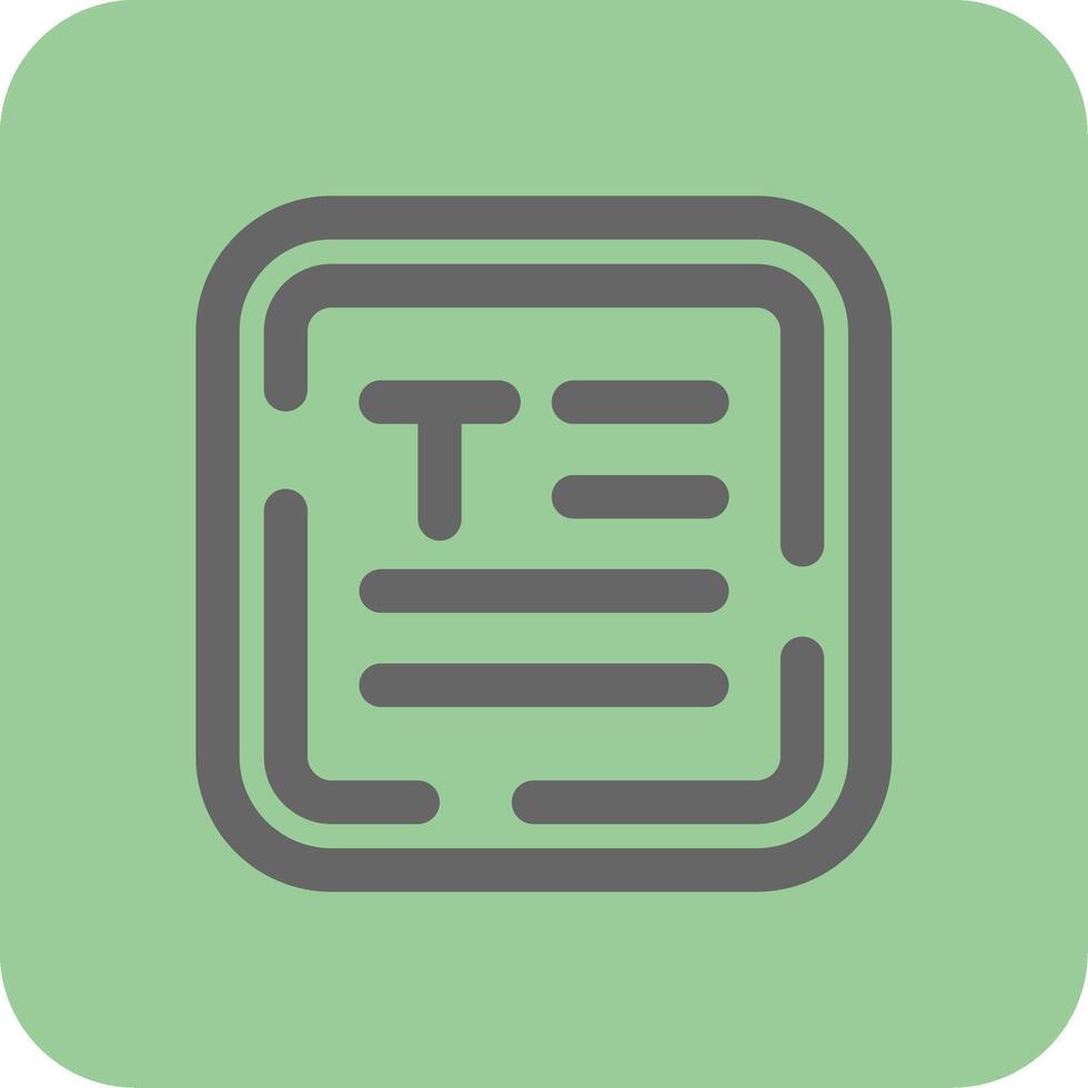Align text Filled Yellow Icon vector