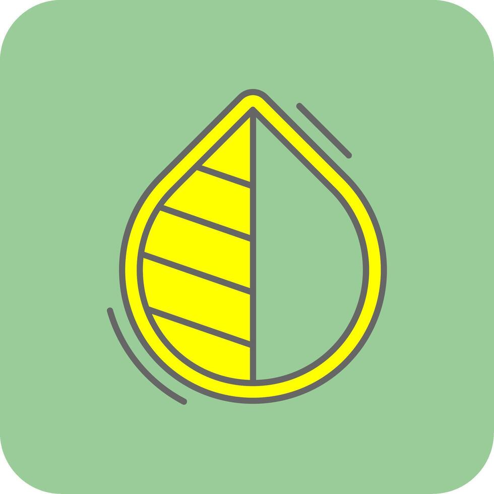 Negative balance Filled Yellow Icon vector