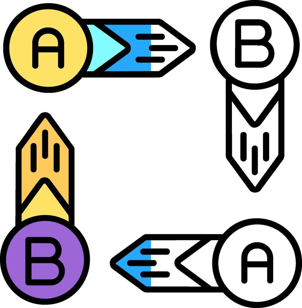 Infographic elements Filled Half Cut Icon vector