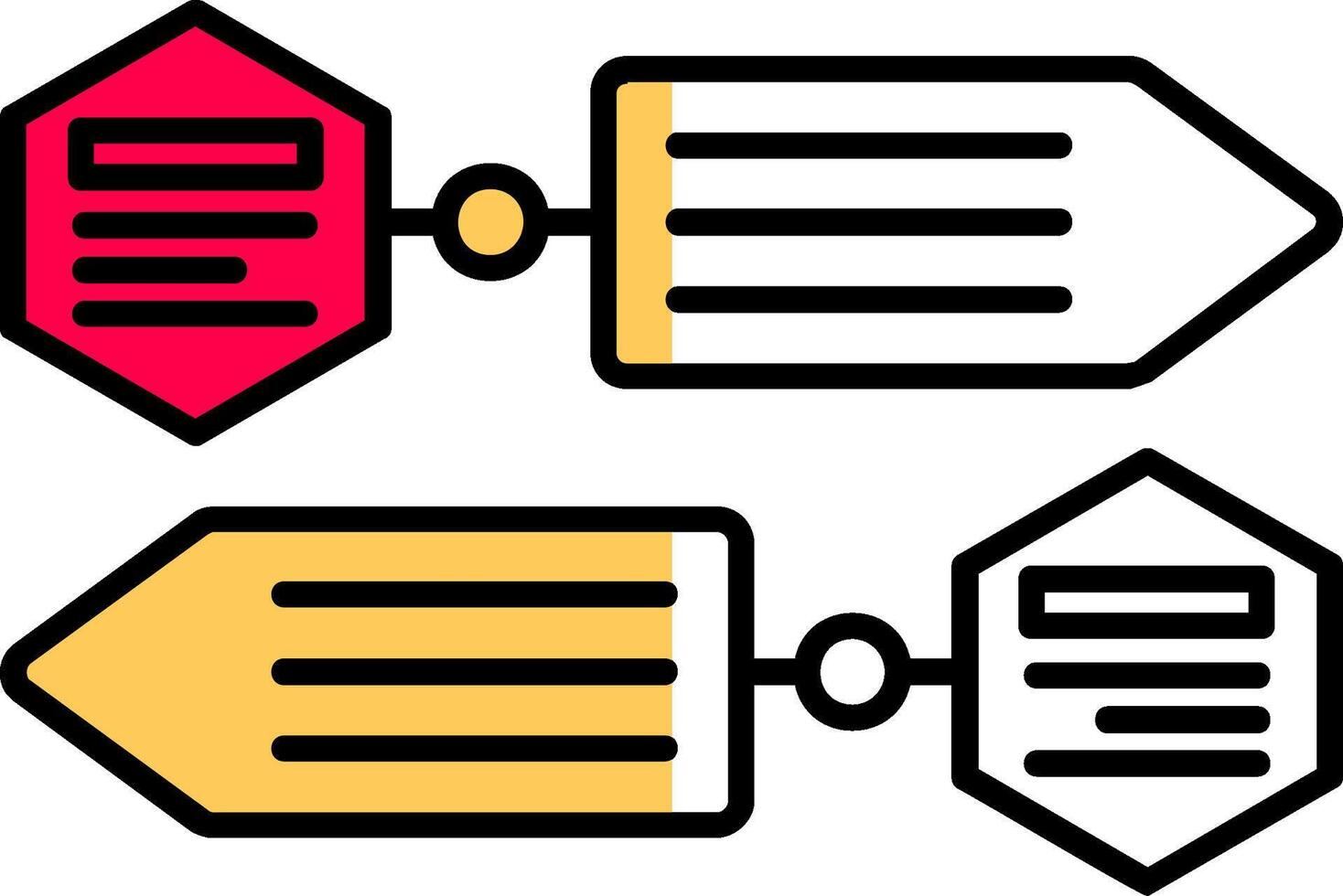 Infographic elements Filled Half Cut Icon vector