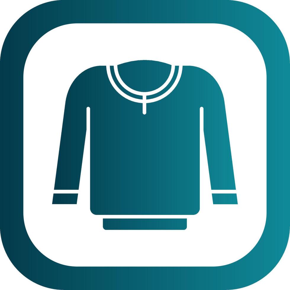 Full sleeve Glyph Gradient Round Corner Icon vector