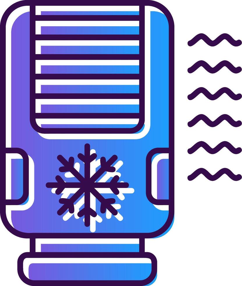 Air conditioner Gradient Filled Icon vector