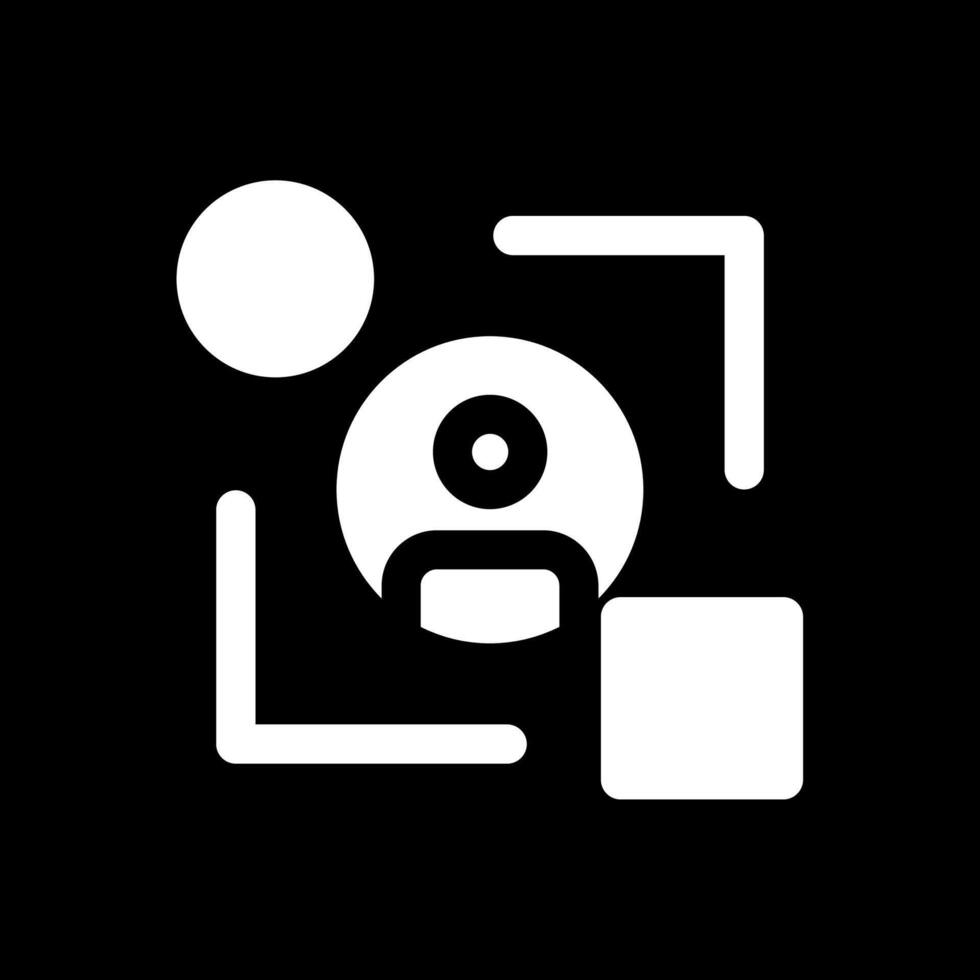 User experience design Glyph Inverted Icon vector