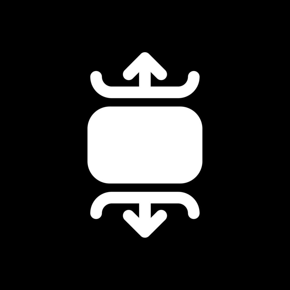 Carousel vertical Glyph Inverted Icon vector