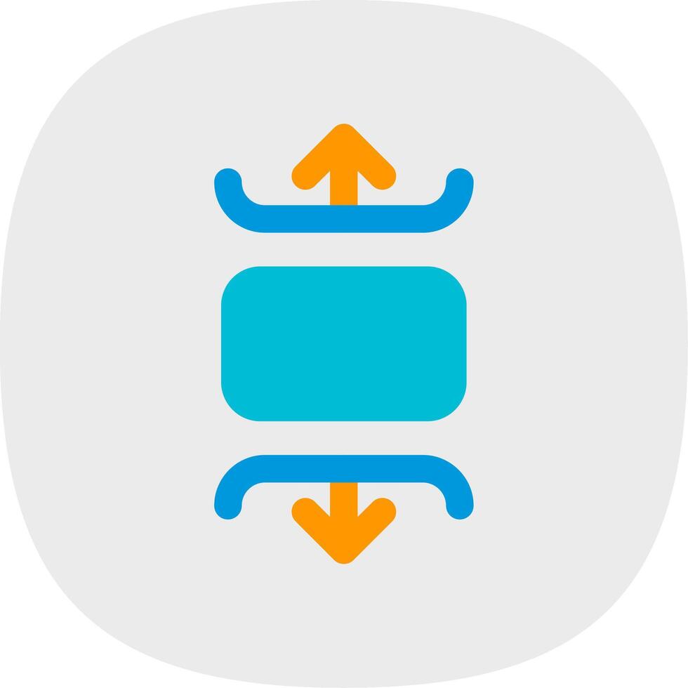 Carousel vertical Flat Curve Icon vector