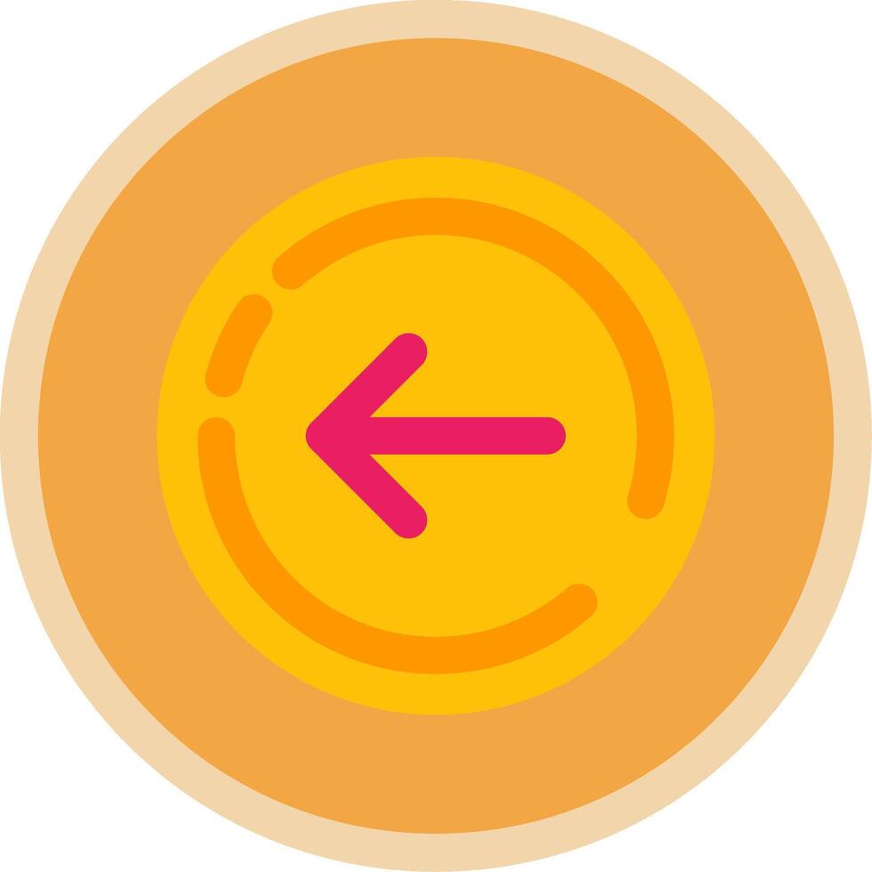 Right arrow Flat Multi Circle Icon vector