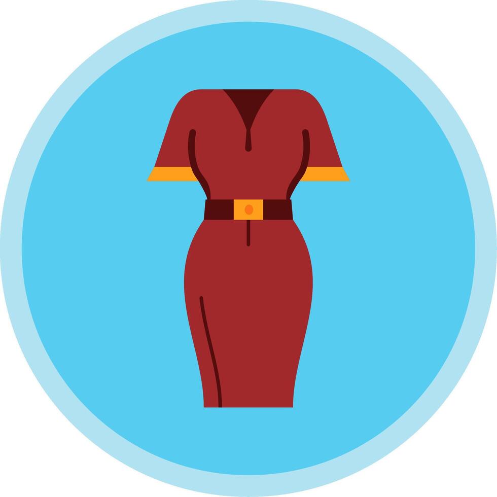 Mini dress Flat Multi Circle Icon vector
