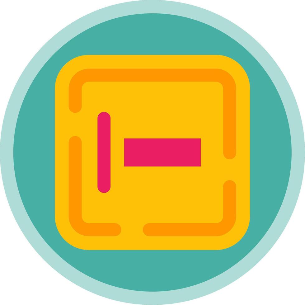 Right align Flat Multi Circle Icon vector