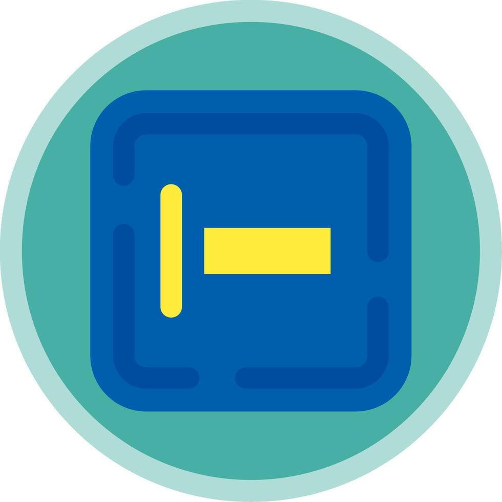 Left allignment Flat Multi Circle Icon vector