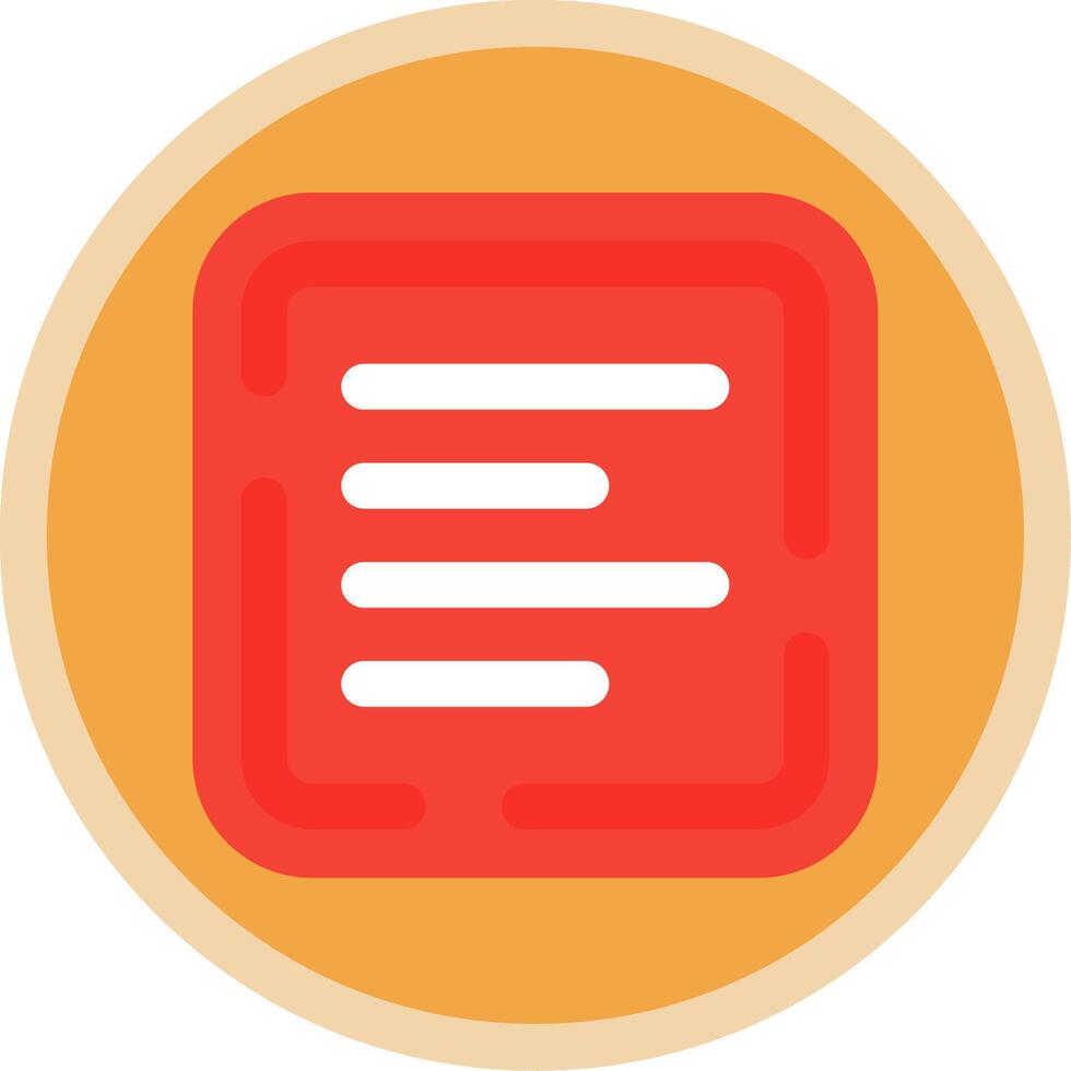 Left allignment Flat Multi Circle Icon vector
