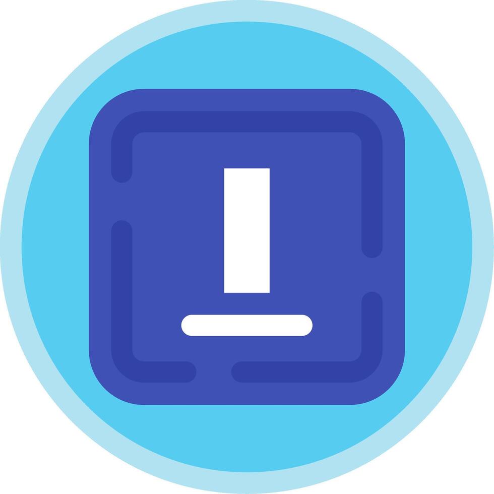 Bottom alignment Flat Multi Circle Icon vector