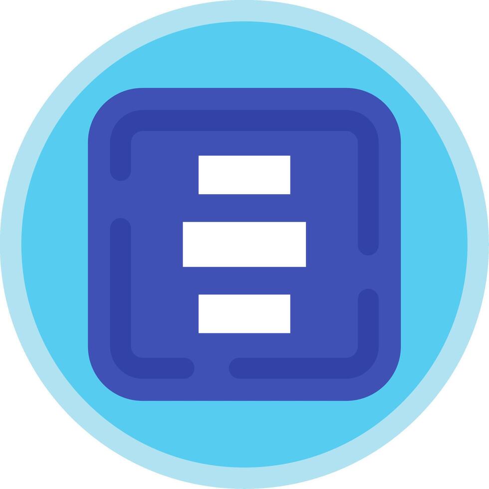 Horizontal Alignment Flat Multi Circle Icon vector