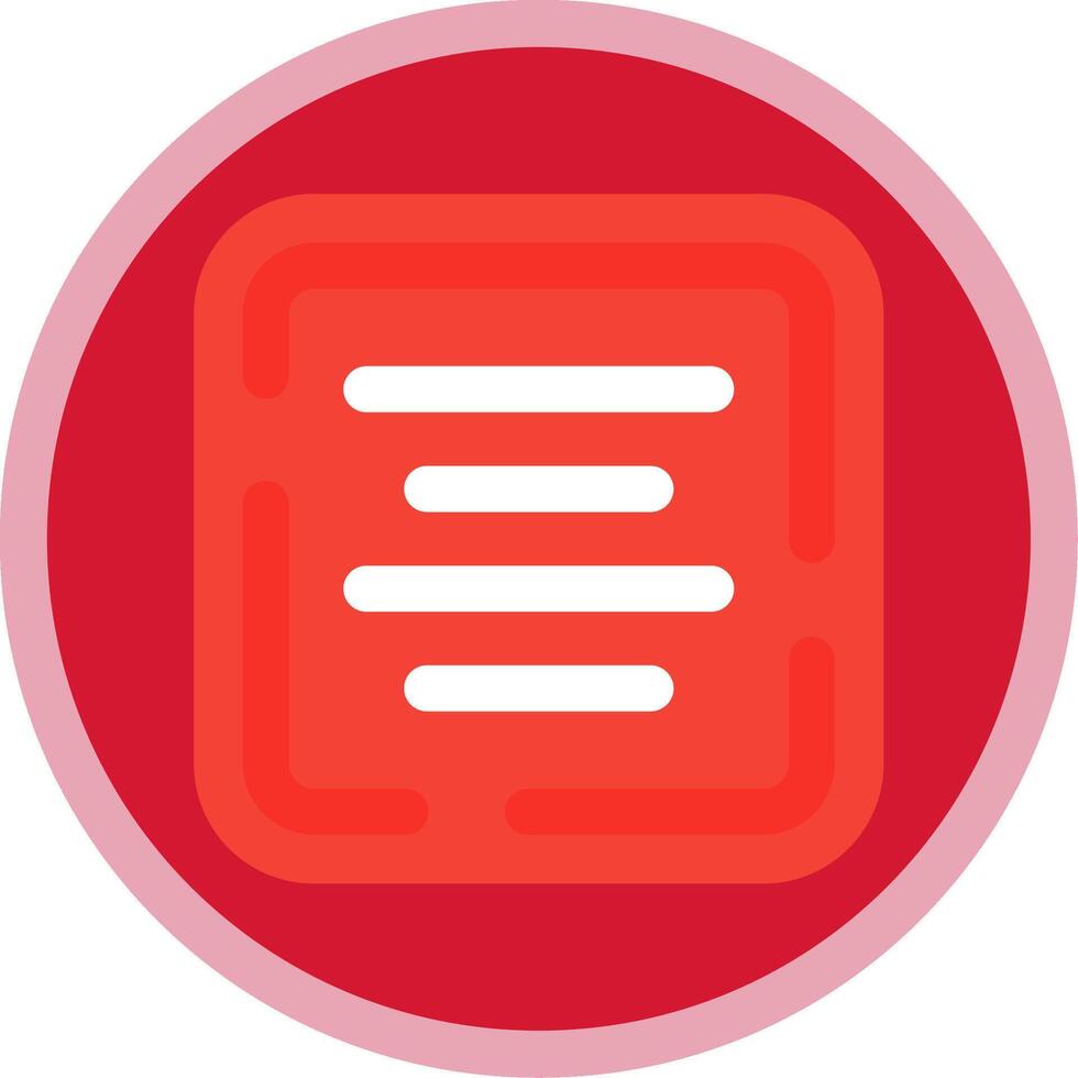 Center alignment Flat Multi Circle Icon vector