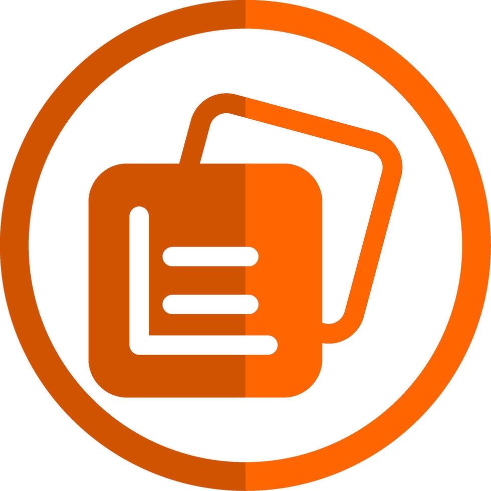 Grid rules Glyph Orange Circle Icon vector